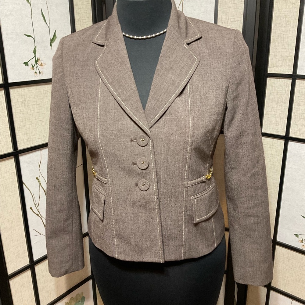 Kasper Elegant Brown Women's Blazer